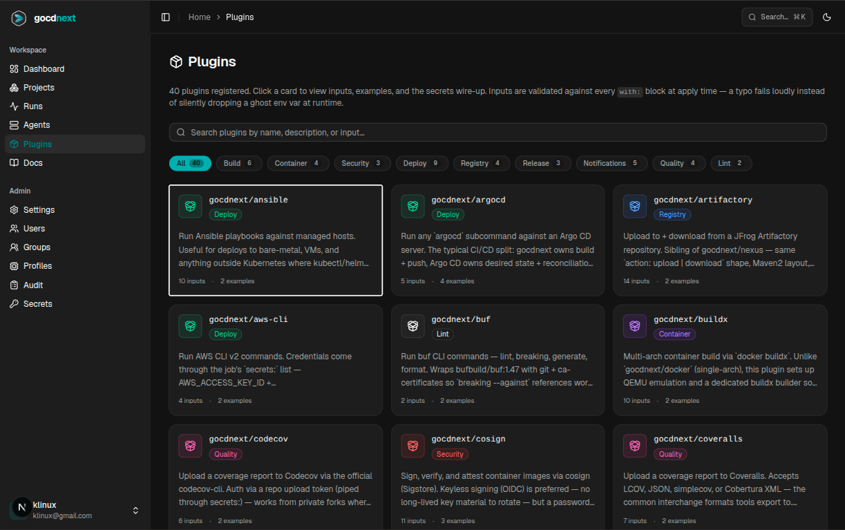 Plugin catalog